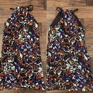 Earth tone printed dress